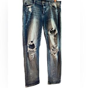 Judy Blue bleach splashed Jeans